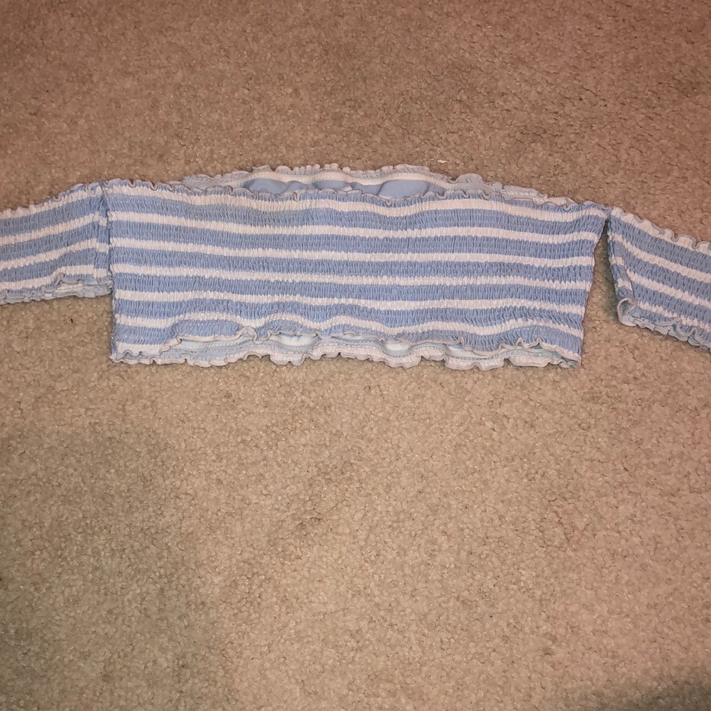 pacsun off the shoulder bikini top